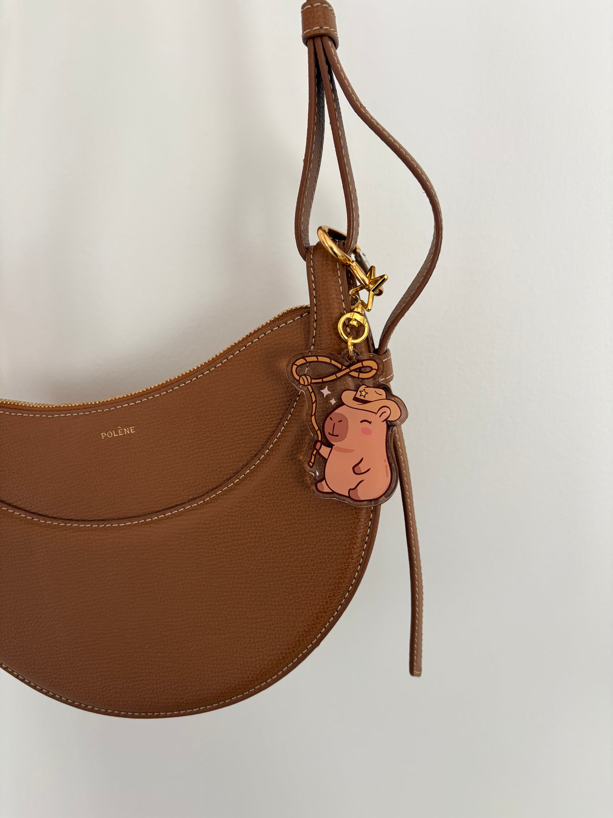 Capybara Cowboy Keychain